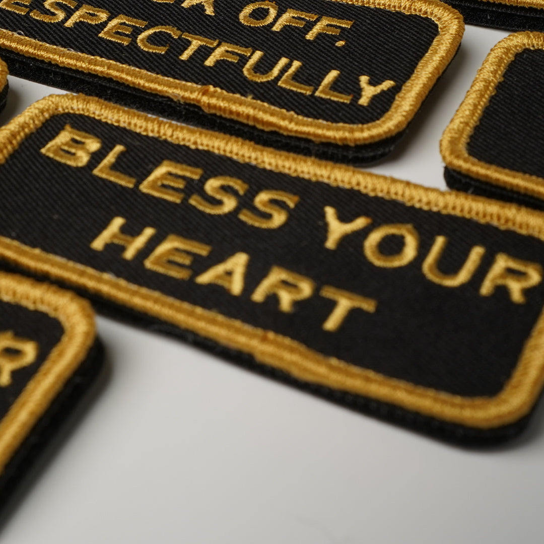 Slightly Offensive BLACK/YELLOW VELCRO PATCH