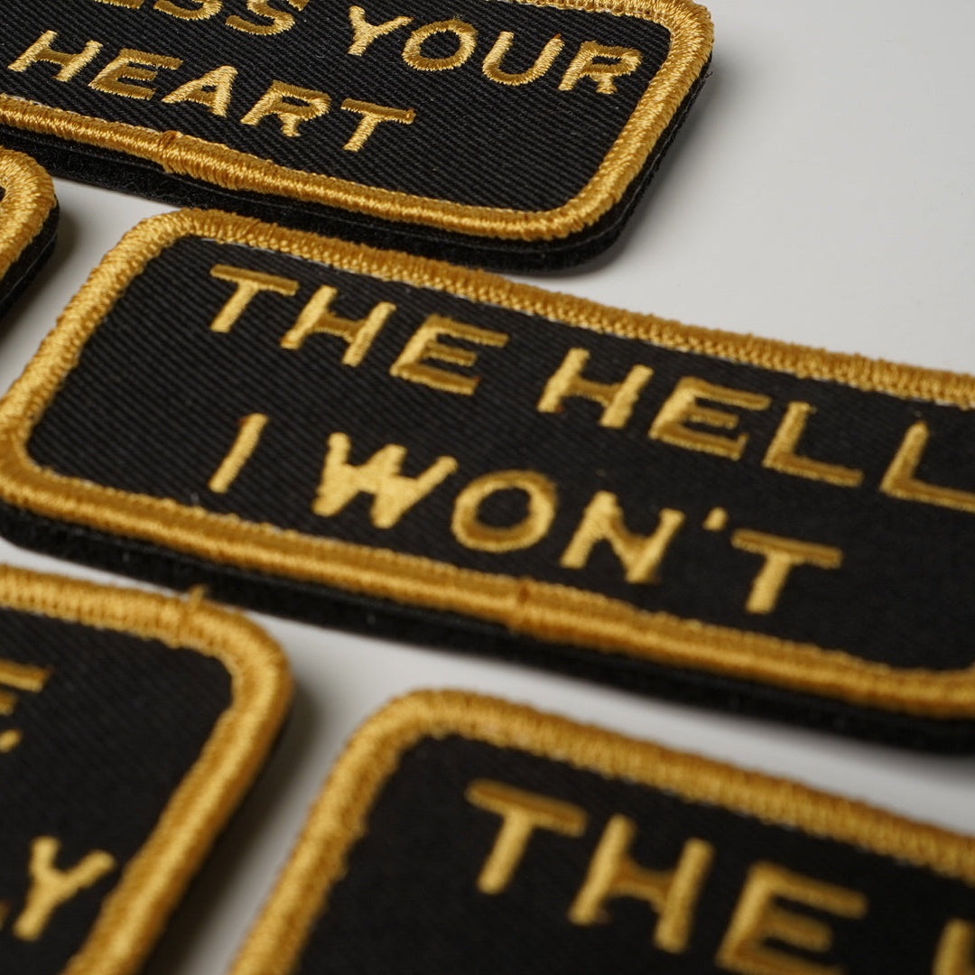 Slightly Offensive BLACK/YELLOW VELCRO PATCH